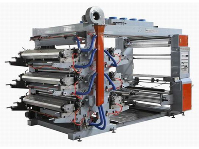 six colors flexographic printing machine